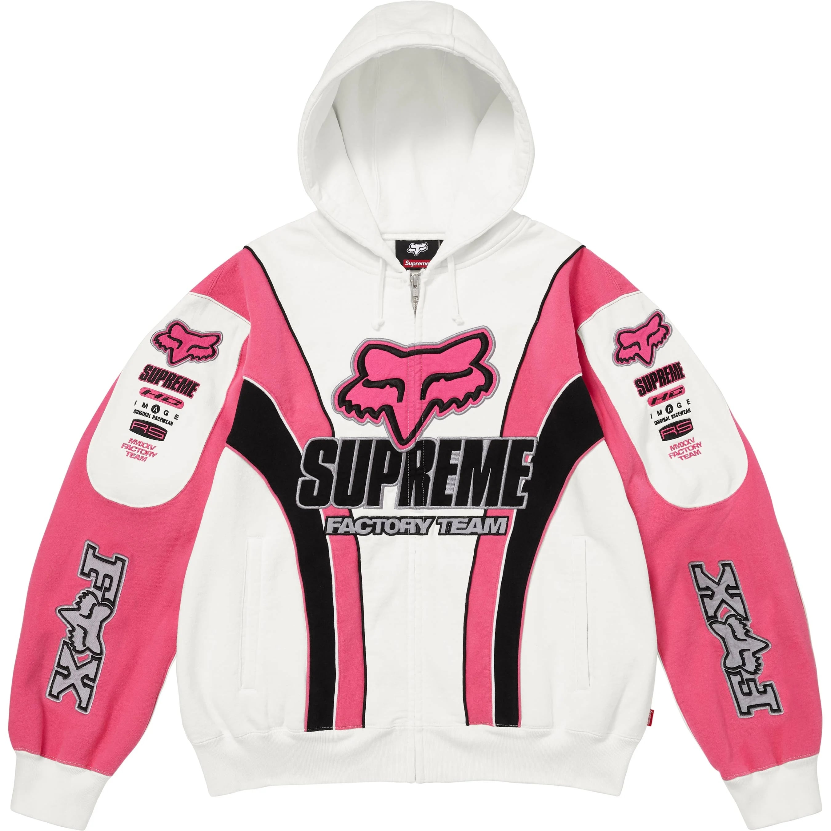 Supreme®/Fox Racing® Zip Up Hooded Sweatshirt view 7